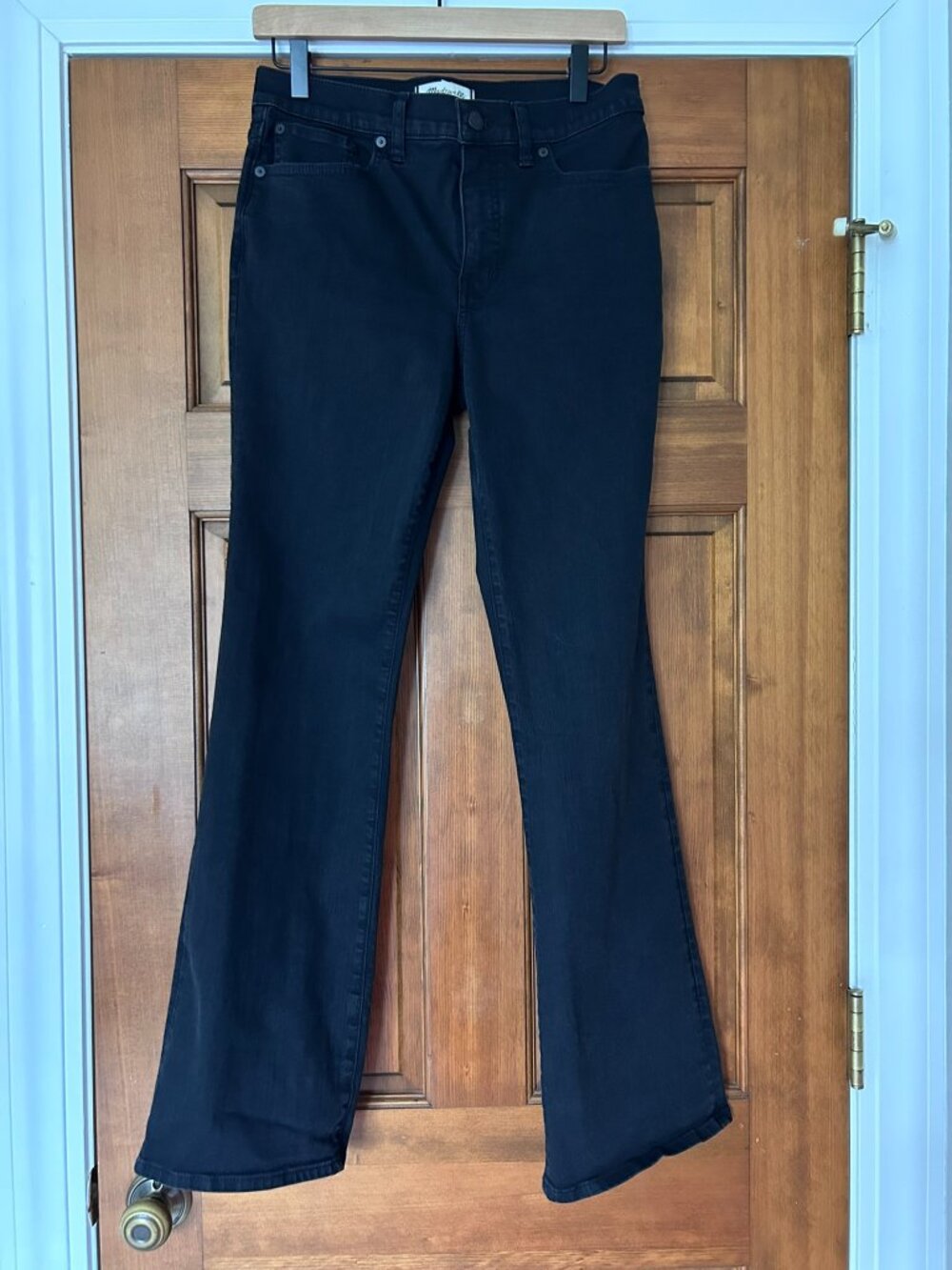 Madewell Kick Out Full-Length Jeans in Black Frost